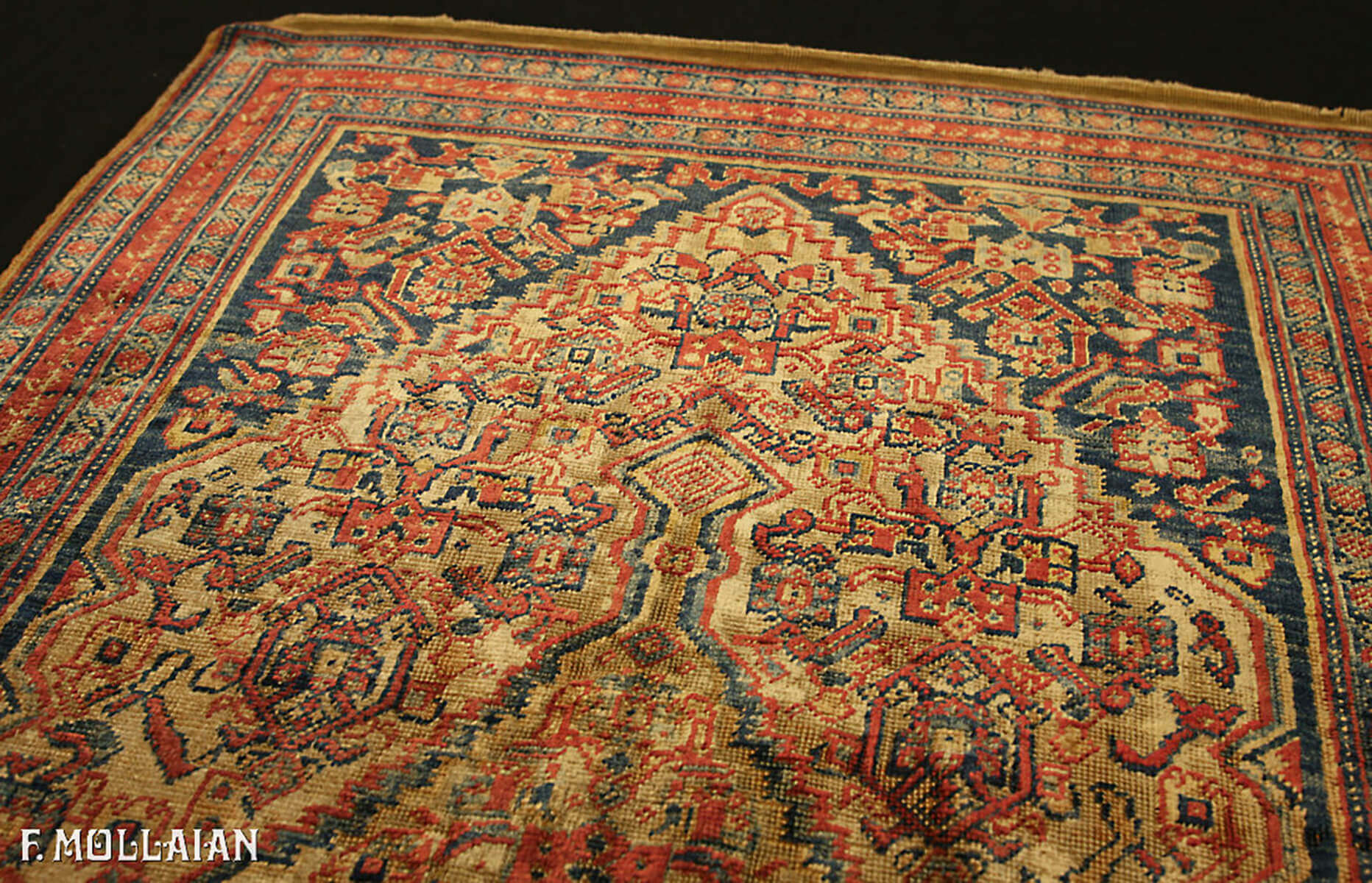 Tapis Persan Antique Senneh Chaîne de Soie n°:22900830